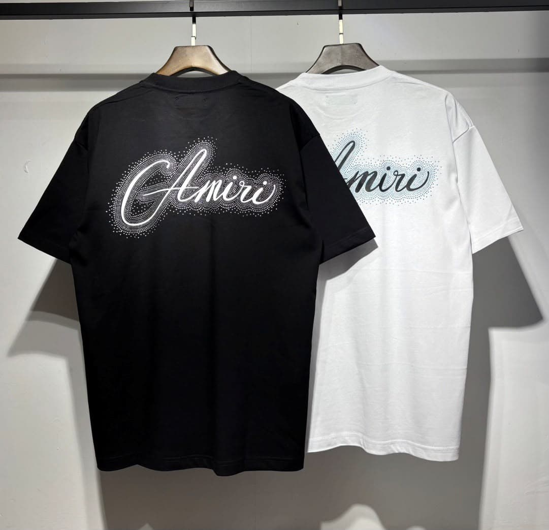 AMIRI T-Shirt Logo Rhinestone/Dotted